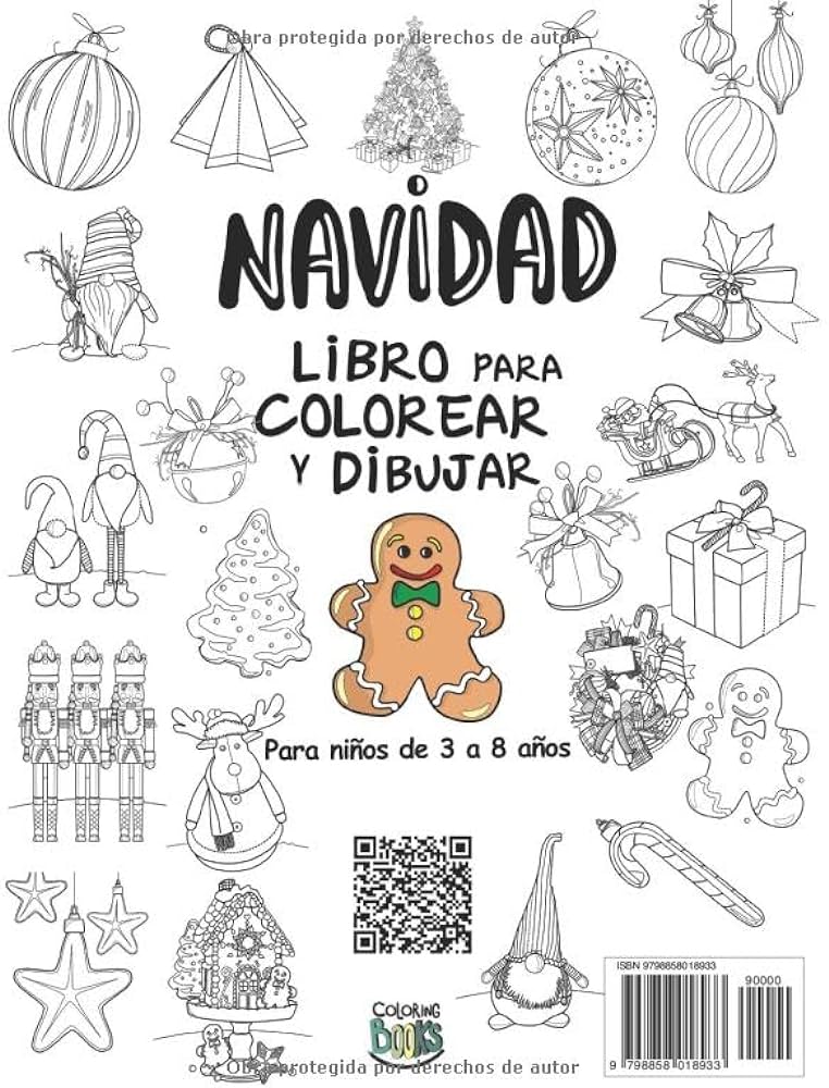Navidad libro para colorear y dibujar para niãos de a aãos diviãrtete coloreando y dibujando un montãn de ilustraciones navideãas que incluyen incluso puedes recortar spanish edition books