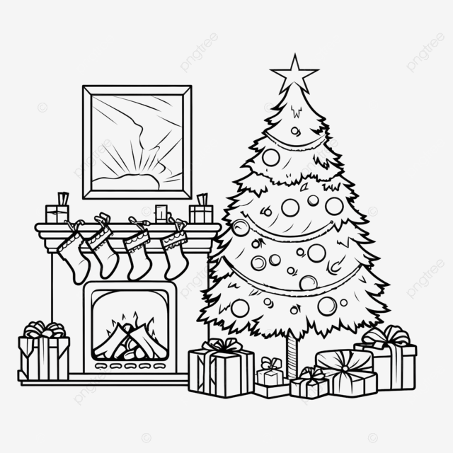 Dibujo de feliz navidad pãgina para colorear diseão arte lineal navideão niãos png dibujos dibujo de navidad dibujo de anillo dibujo infantil png imagen para dcarga gratuita