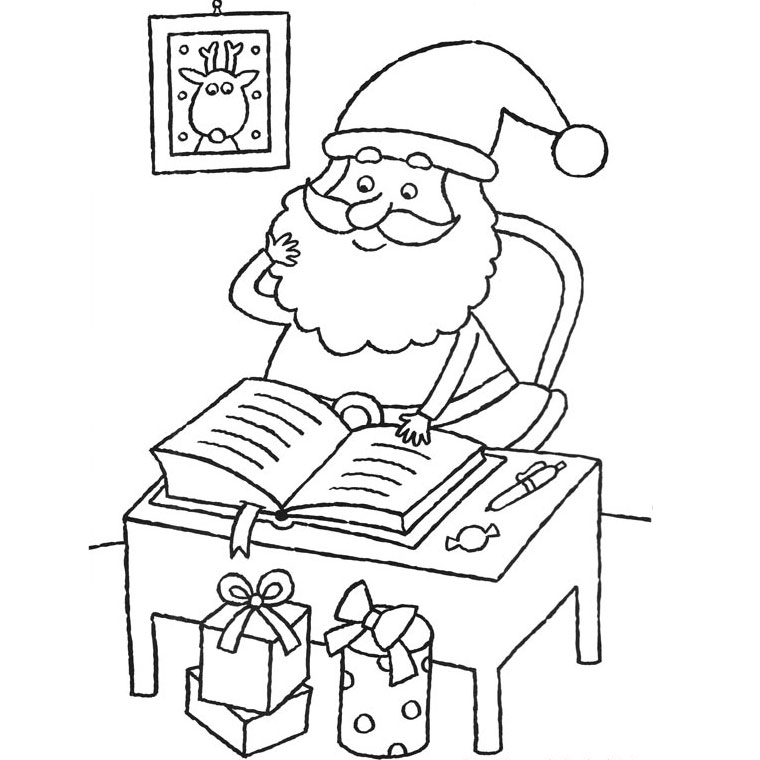 Papã noel listo para su distribuciãn anual