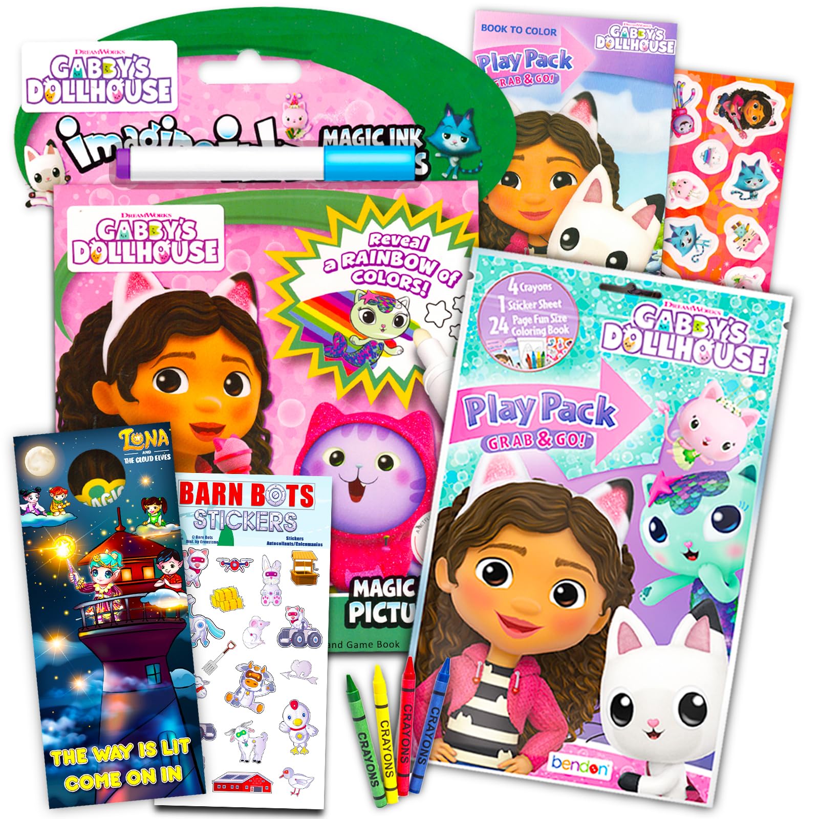 Gabbys dollhouse coloring and activity books