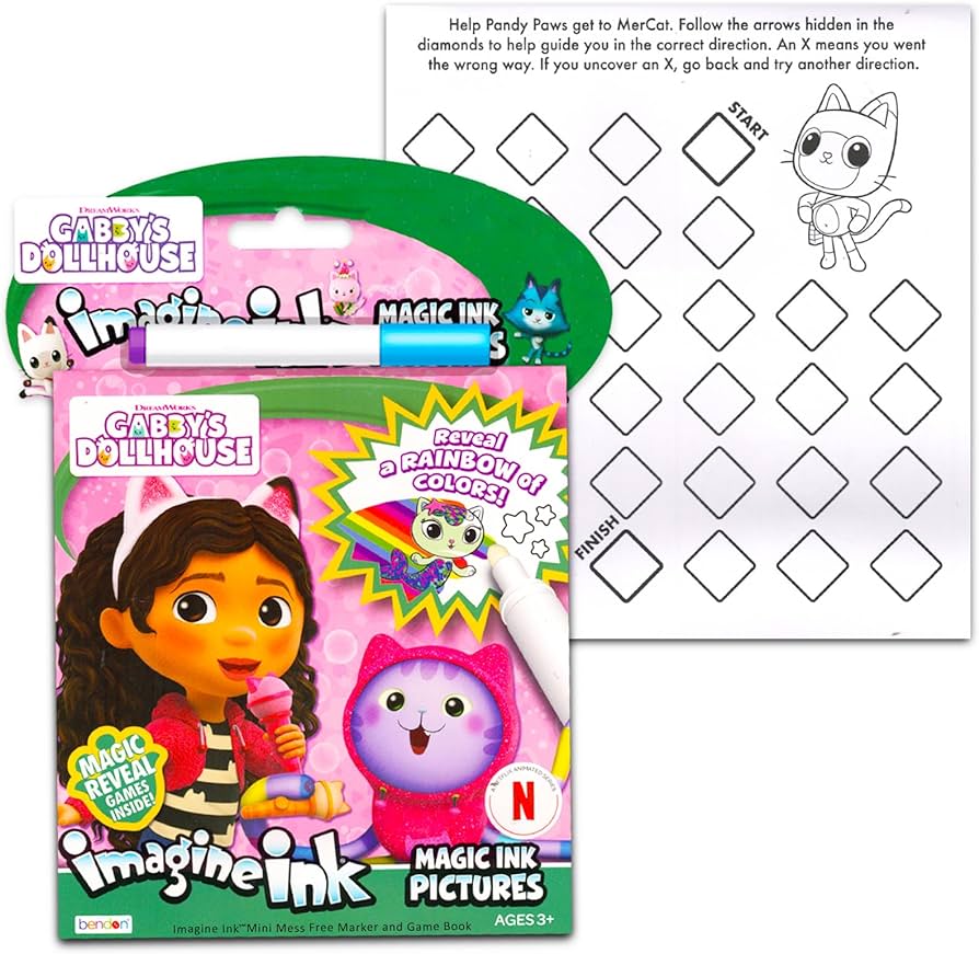 Gabbys dollhouse coloring and activity books