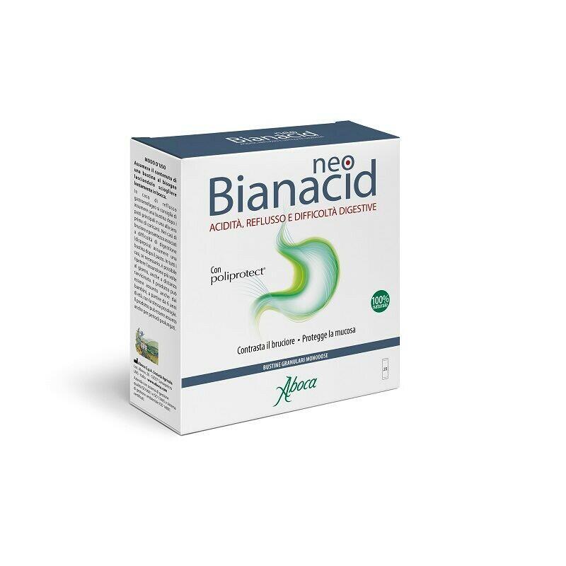 Aboca neo bianacid sachets acidy gastris reflux heartburn
