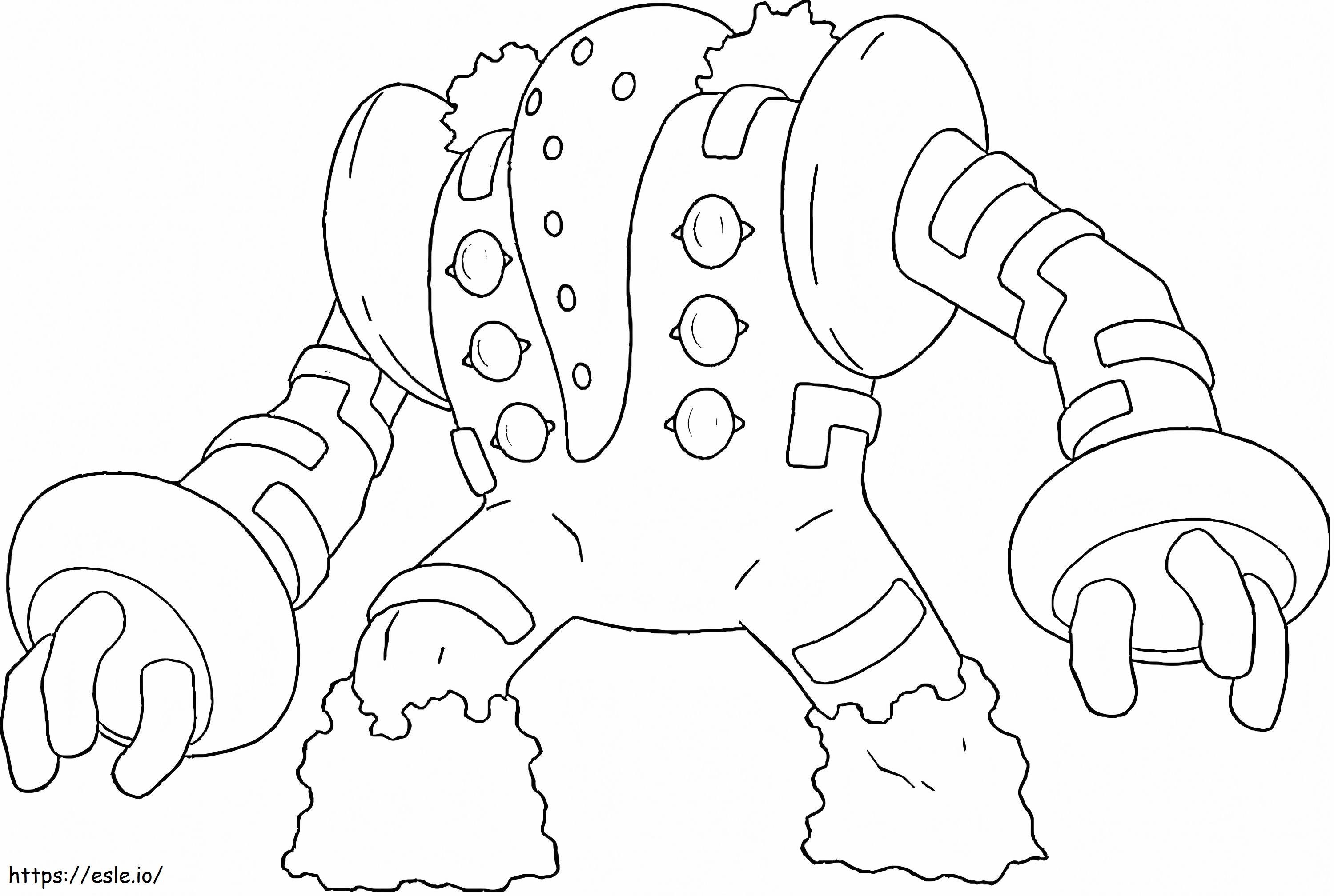 Regigigas legendary pokemon coloring page