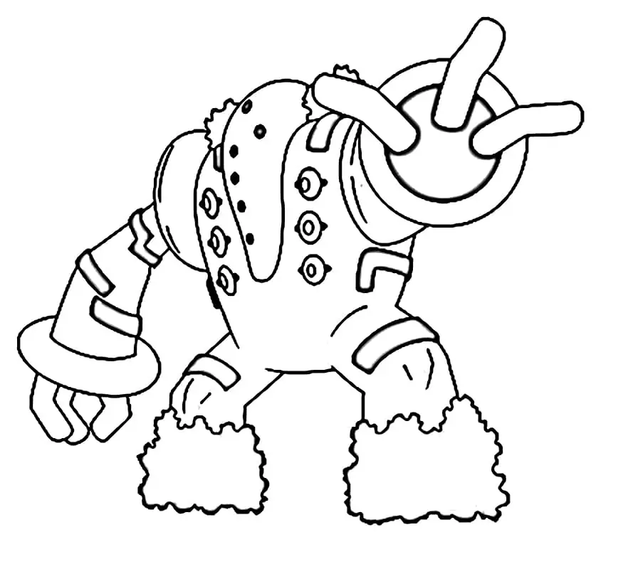 Regigigas coloring page