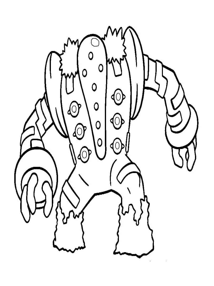 Regigigas pokemon coloring pages