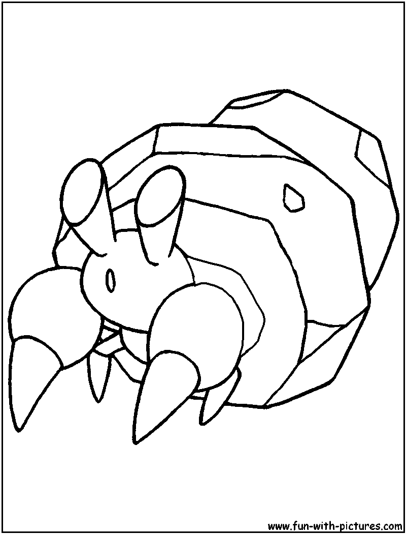 Dwebble coloring page