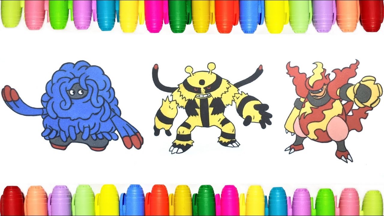 Pokeon coloring pages for kids