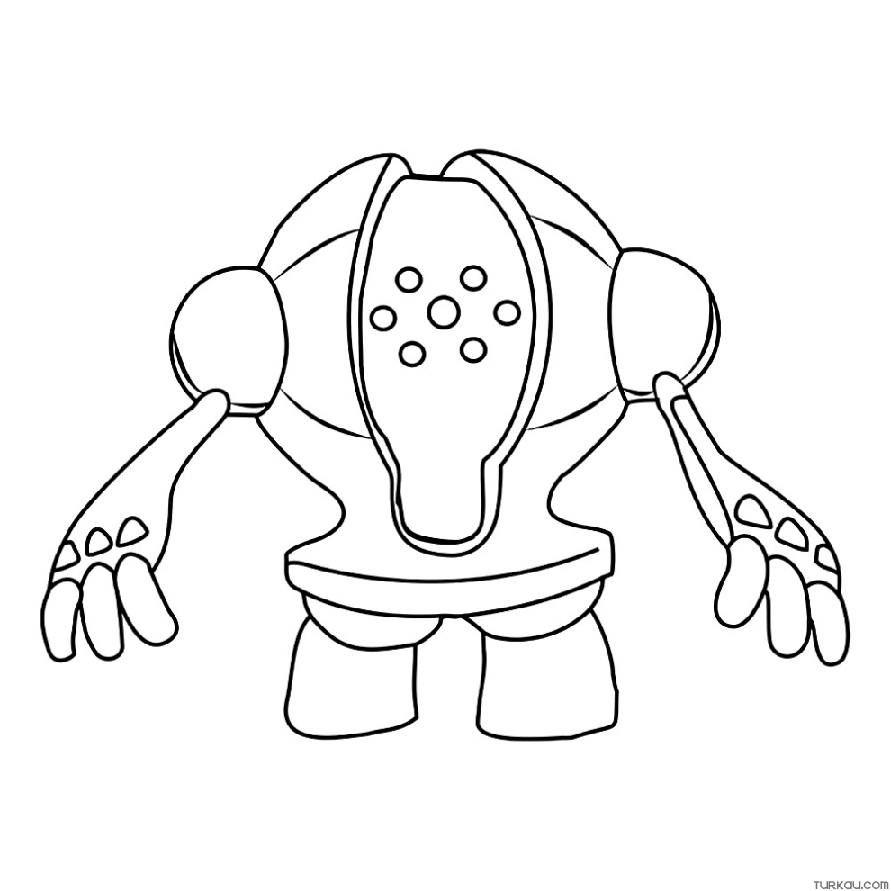 Legendary pokemon registeel coloring page