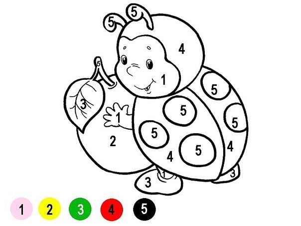 Coloring pages for kids free printable numbers preschool worksheets