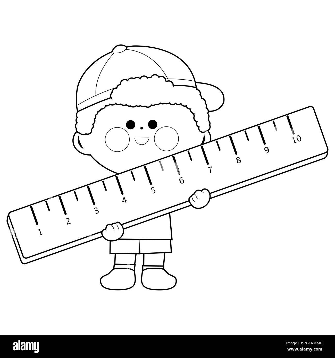 Ruler centimeter inch black and white stock photos images