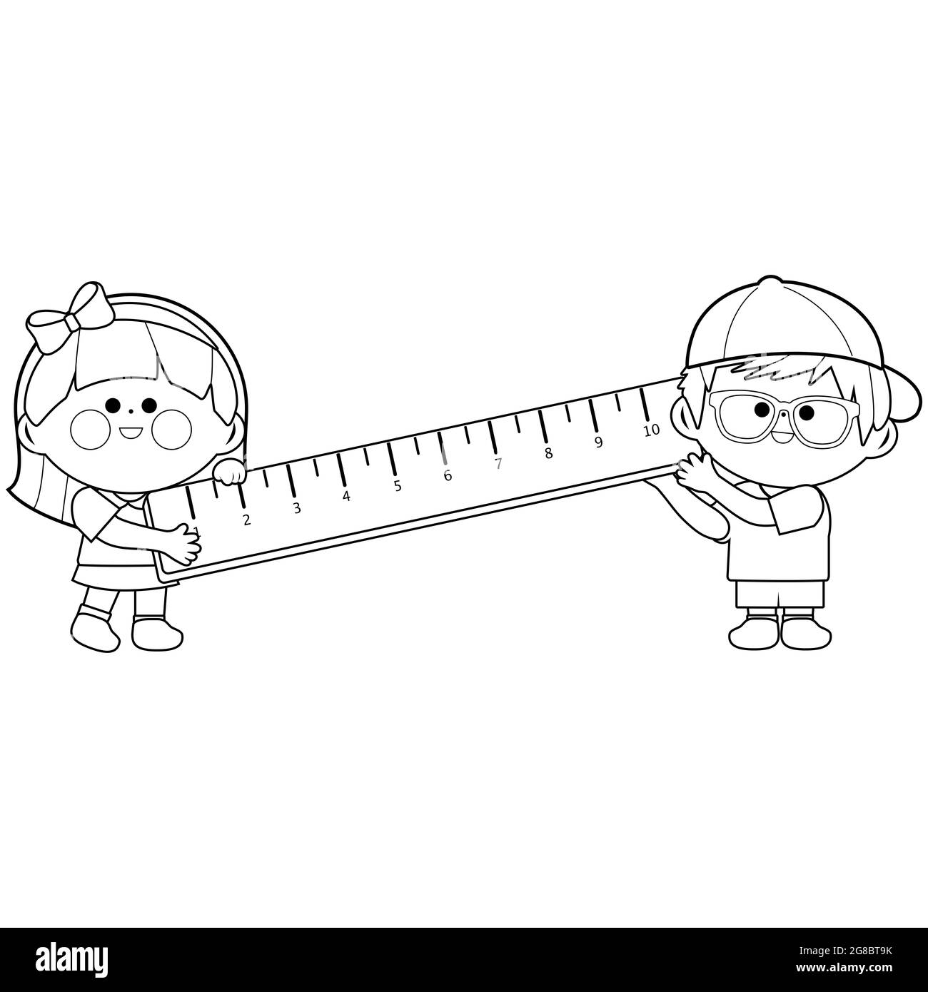 Ruler centimeter inch black and white stock photos images