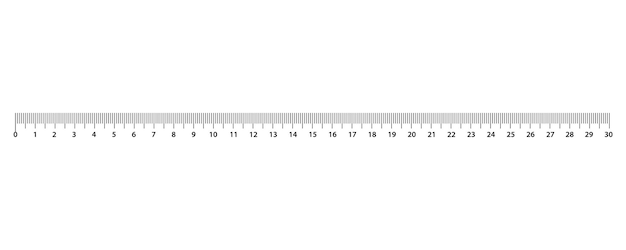 Premium vector metric rulers size indicator units ruler cm measuring tool