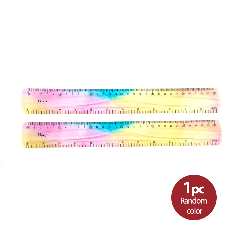 Regla flexible colorida para tudiant pulgadas y mãtricas cm pulgadas cm pulgadas cm pulgadas color aleatorios papelerãa para tudiant