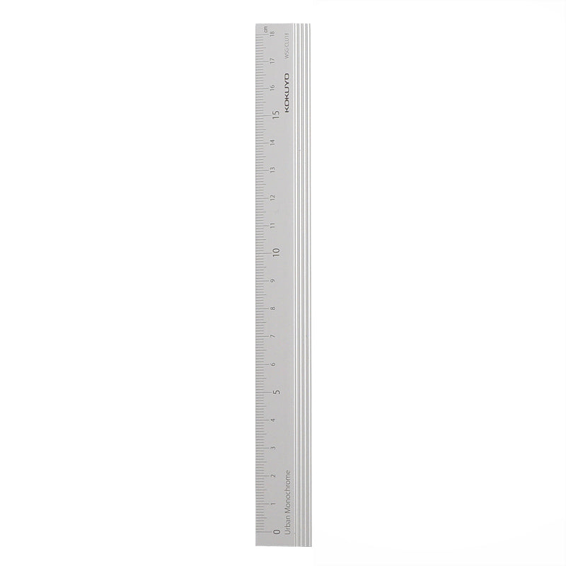 Kokuyo urban monochrome alumite foldablestraight ruler