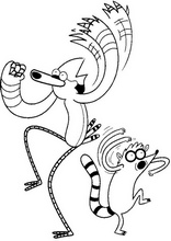 Coloring pages regular show l