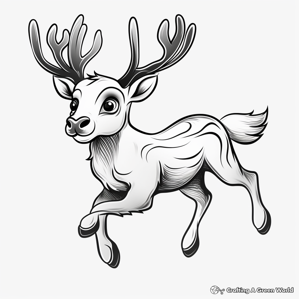 Reindeer coloring pages