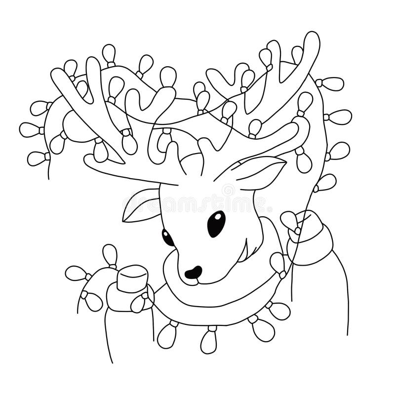 Decorated antlers stock illustrations â decorated antlers stock illustrations vectors clipart