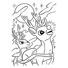 Top free printable reindeer coloring pages online