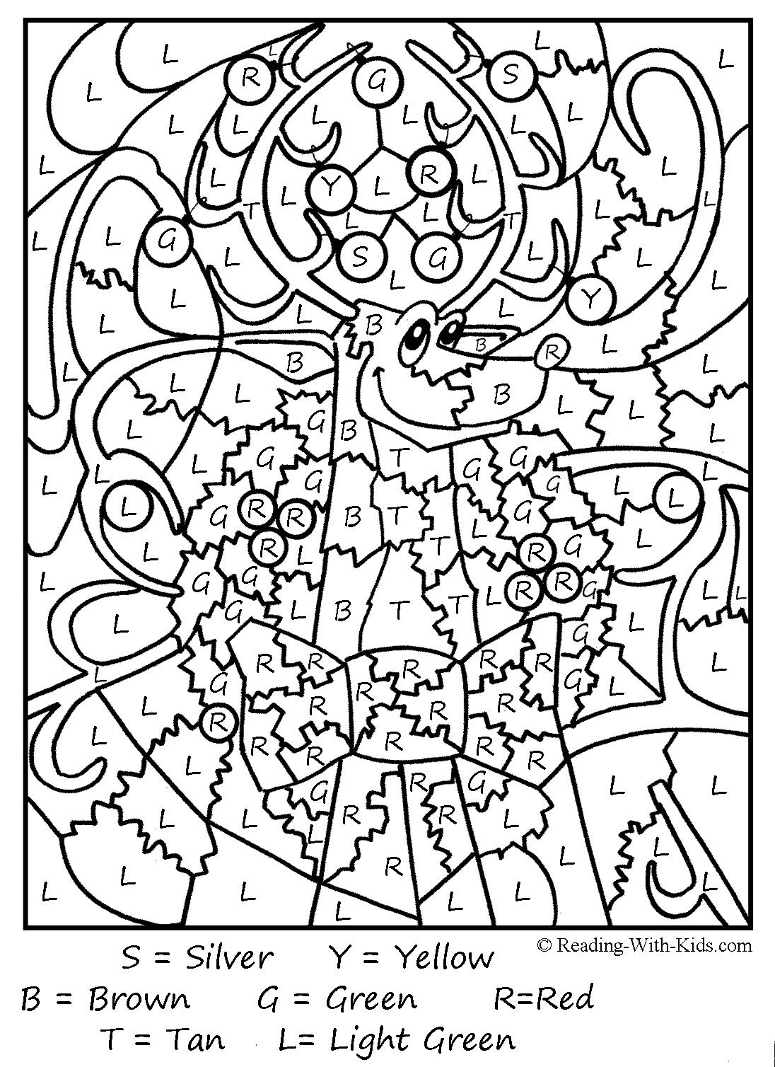 Color by number reindeer coloriage magique noel coloriage magique coloriage magique gs