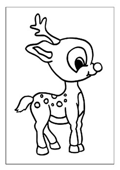 Printable reindeer coloring pages engaging educational activity for kids
