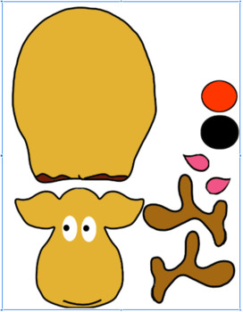 Reindeer printable character