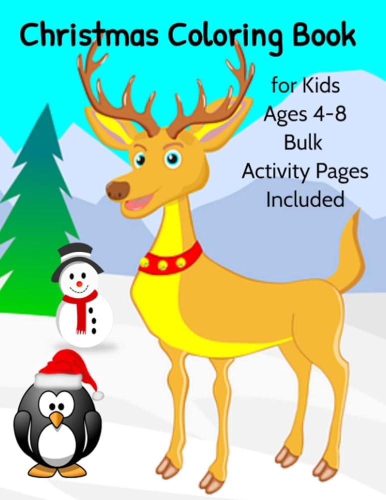 Christmas coloring book for kids ages