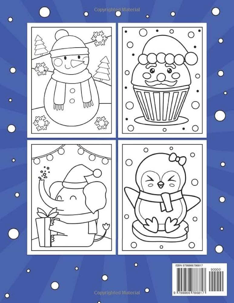 Merry christmas coloring book for kids ages