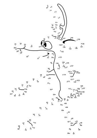 Christmas reindeer dot to dot free printable coloring pages