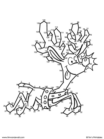 Goofy reindeer dot