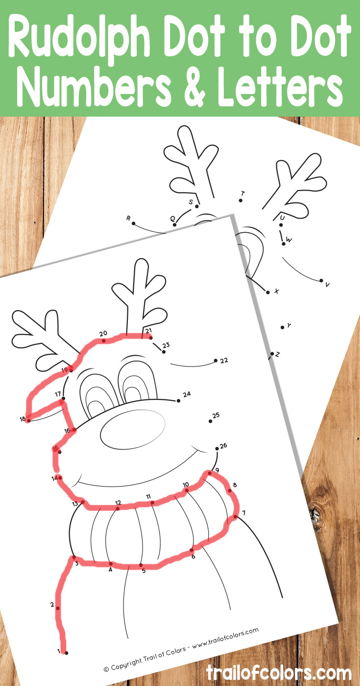 Christmas dot to dot reindeer