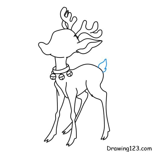 Reindeer drawing tutorial
