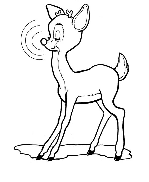 Rudolph the red nosed reindeer closed his eyes coloring page color luna rudolph the red red nosed reindeer rudolph coloring pages