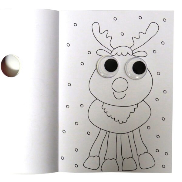 My wobbly eyes christmas louring book