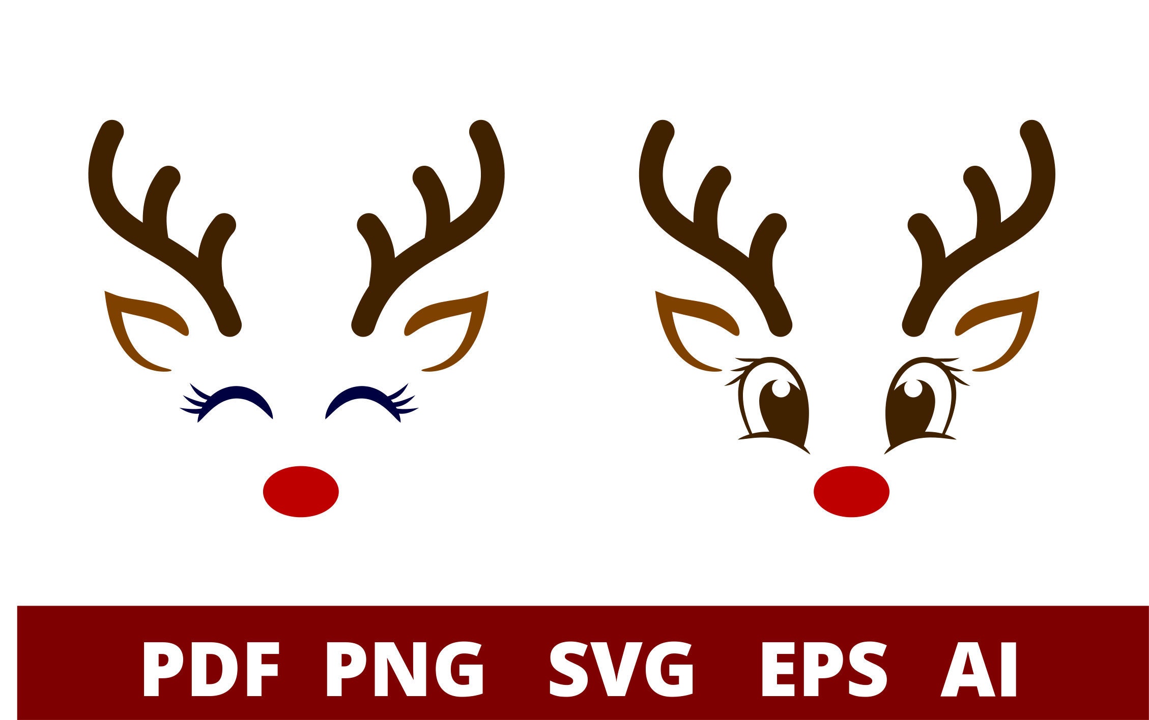 Reindeer eyes svg