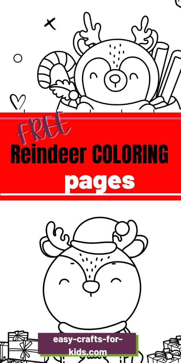 Reindeer color pages