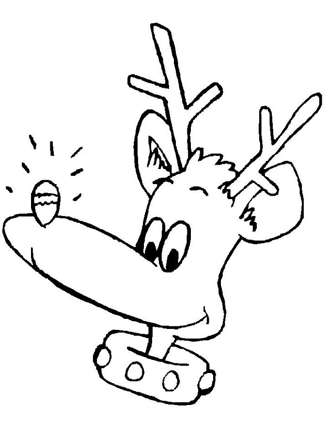 Reindeer coloring pages