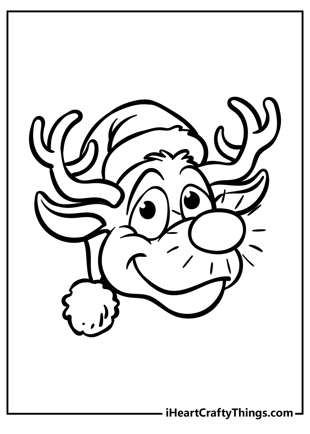 Rudolph coloring pages free printables