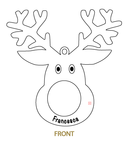 Reindeer ornament â yellow flamingo