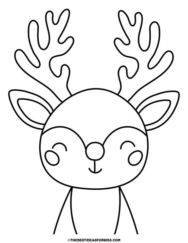Reindeer coloring pages free printables