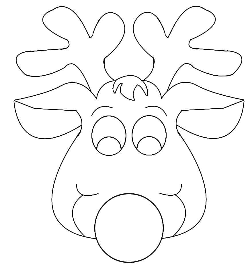 Reindeer coloring pages