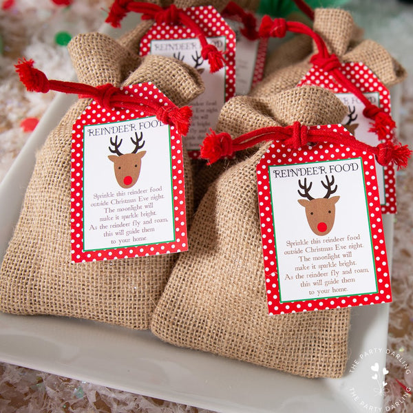 Reindeer food free printable tags the party darling