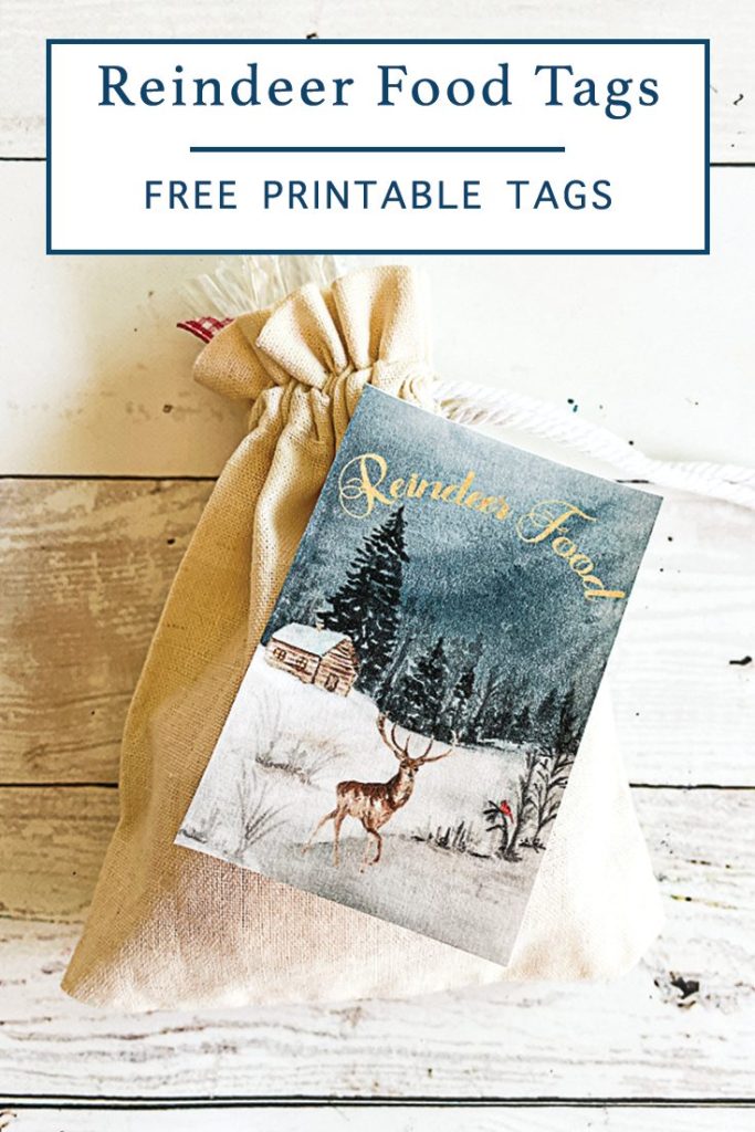 Reindeer food tags and recipe