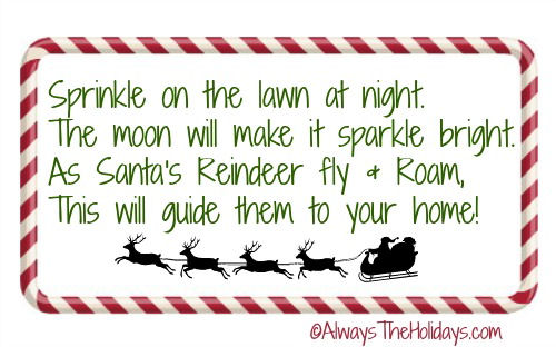 Reindeer food bags