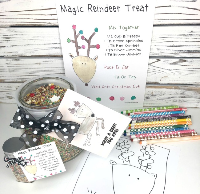 Diy magical reindeer food poem free printable