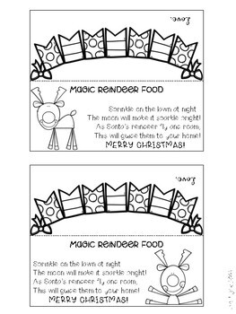 Magic reindeer food tags christmas gifts for your students by kim tighe