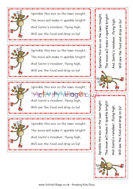 Reindeer food sprinkle