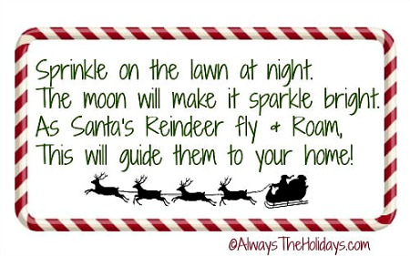 Reindeer food bags