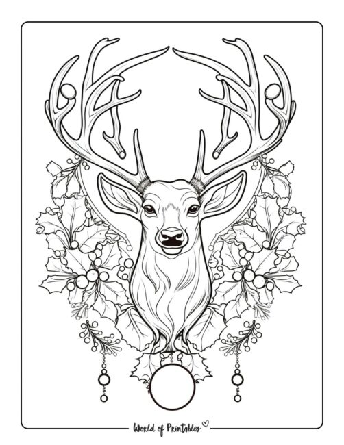 Reindeer coloring pages