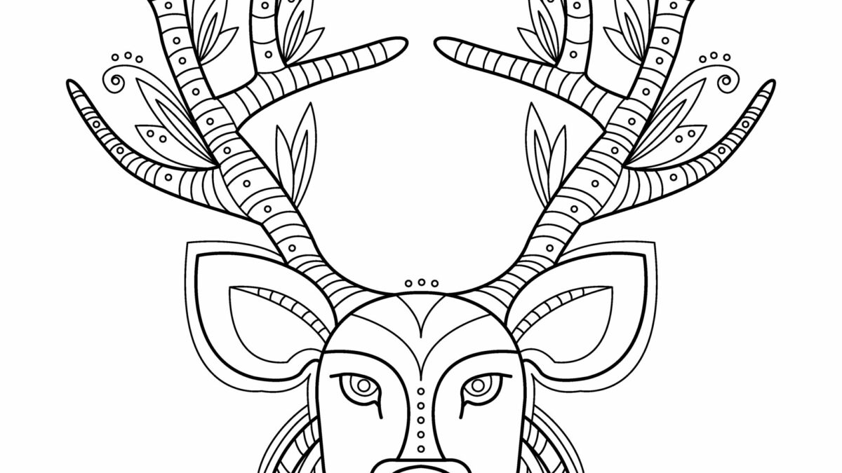 Printable reindeer coloring pages for kids add some color to that reindeer
