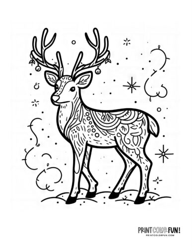 Adorable rudolph coloring pages other reindeer clipart to light up learning at